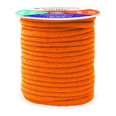 Imagem de Mandala Crafts Corda de substituição de cordão macio laranja de 6 mm 50 jardas estofados crochê macramé algodão com acabamento Welt