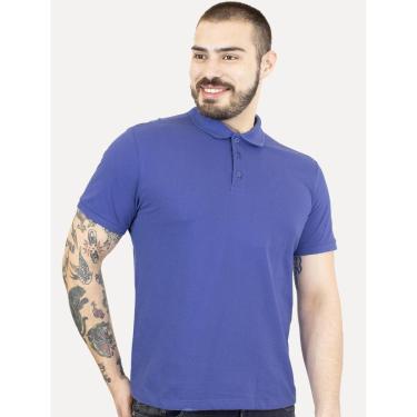 Imagem de Polo Ellus Masculina Piquet Classic Easa Azul Cobalto-Masculino