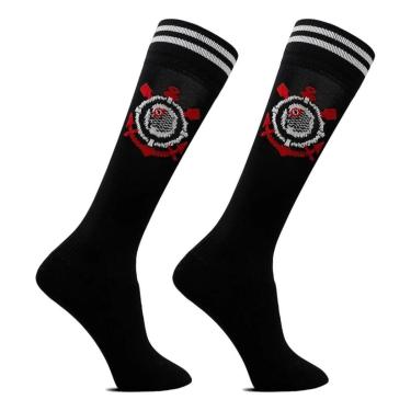 Imagem de Meião de Futebol Corinthians Infantil Juvenil Oficial Rikam-Masculino