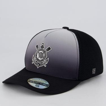 Imagem de Boné Corinthians Americano Preto e Branco-Unissex