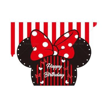 Imagem de Fundo De Festa De Aniversário Mickey Minnie Pato Donald Banner De Vini