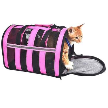 Imagem de Bolsa Transporte Pet Gato Cachorro Coelho Hamster Porquinho Passeio Vi