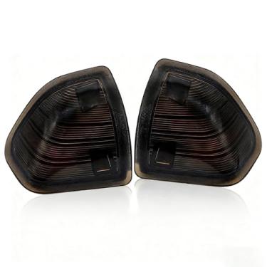 Imagem de MINETPS 68302828AA 2 peças de luzes de seta de LED para o lado esquerdo do motorista e do lado direito do passageiro para Dodge Ram 1500 2500 3500 4500 5500 2010-2018 Substituir 68302829AA (lente de