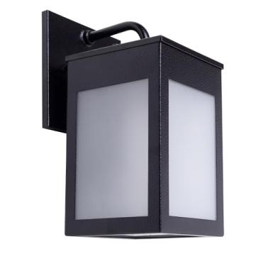 Imagem de Candeeiro De Parede Para Exterior – LumináRia Decorativa De Parede, Estilo Lanterna, Adequada Para Uso Interior E Exterior(Preto Fosco)