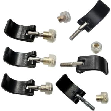 Imagem de IIUIKOO Clipes de substituição de trava de mastro de trekking, grampos de flip rápido para bastões de caminhada, acessórios de braçadeira de mastro de trava externa, serve para tubos de 14/16/18 mm