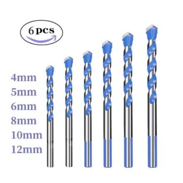 Imagem de Kit De Brocas Para Porcelanato Azulejo E Cerâmica 6 Peças