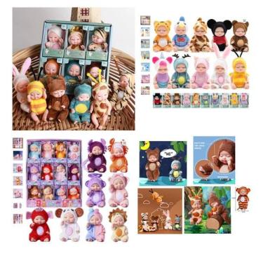 Imagem de Lembrancinha Maternidade 6 Mini Bonecas Realistas Doll Lovely Coleção 