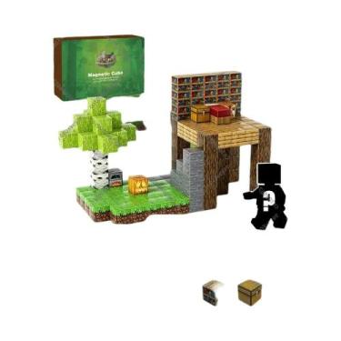 Imagem de Blocos De Construção Magnéticos Brinquedo Montessori STEM Para Criança