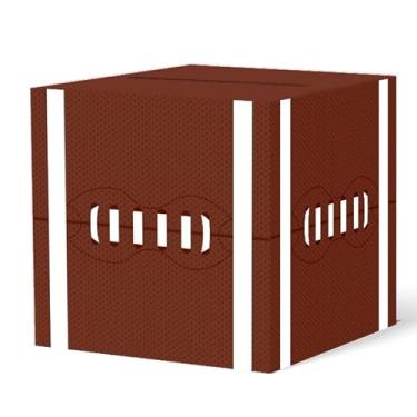 Imagem de Hxezoc Caixa de cartão de futebol, lembrancinhas de festa esportiva, caixa de postal, suporte de dinheiro para recepção de dinheiro com tema de futebol, chás de bebê, aniversário, festa de aniversário