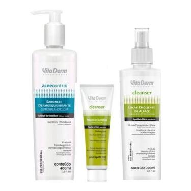 Imagem de Kit  Vita Derm Estética - Sabonete + Loção Emoliente + Peeling