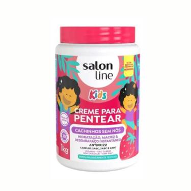 Imagem de Creme Para Pentear Kids Cachinhos Sem Nós 1kg Salon Line
