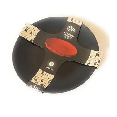 Imagem de Kit 4 Pratos de Refeição Cozy 257mm Preto Polipropileno