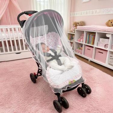 Imagem de Mosquiteiro Para Carrinho de Bebê Universal com Aplicações Diversas Co