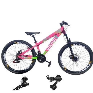 Imagem de Bicicleta 26 VikingX T25 21v Cambios Shimano Dianteiro e Traseiro Pneu 26 Cravudo-Unissex