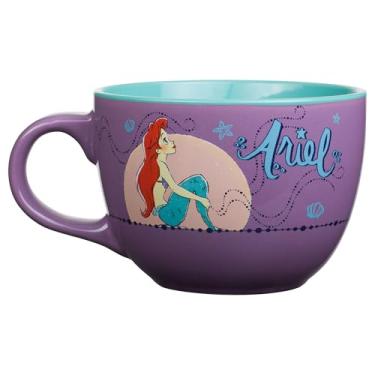 Imagem de Silver Buffalo Caneca de cerâmica Disney Princesa Pequena Sereia Ariel Moonlight, 700 ml