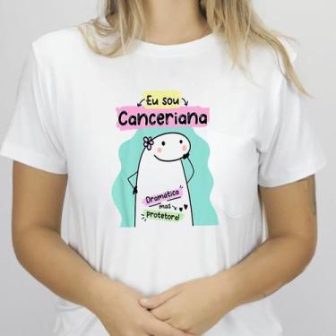Imagem de 1 Camiseta Bonequinho Flork Meme Horóscopo Canceriana Sígno Câncer Sug