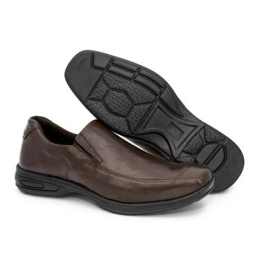 Imagem de Sapato Social Masculino Couro Palmilha Gel Macia