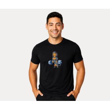 Imagem de Camiseta Dry Fit Masculino Academia Treinos - Performance Ativa, Preto