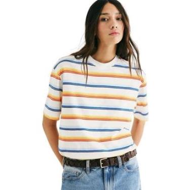 Imagem de Blusa Hering Feminina Box Listrada-Feminino