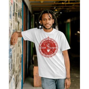 Imagem de Camiseta São Jorge - Algodão - Saravando Acessórios Religiosos, GG