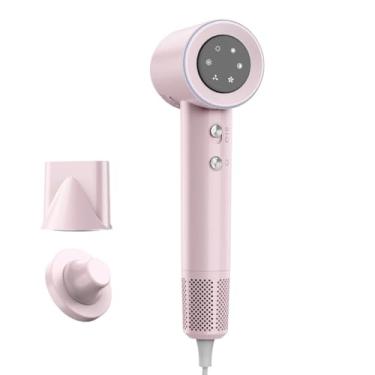 Imagem de Secador de Cabelo Profissional 1500W - Alta Velocidade com Secagem Rápida em 2 Minutos, Ideal para Uso Doméstico e Rotinas Agitadas, Anti-Frizz e Suave para Todos os Tipos de Cabelo (Rosa 110V/127V)