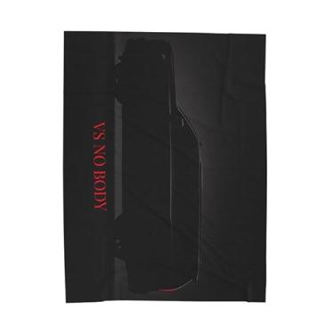 Imagem de Cobertor de pelúcia de veludo — Design escalade de texto vermelho VS NO Body