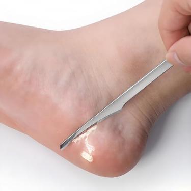 Imagem de Kit profissional de pedicure removedor de calos, pacote com 4, ferramentas de cuidados com os pés duráveis de aço inoxidável para remoção de pele seca e dura dos pés, pés macios e lisos