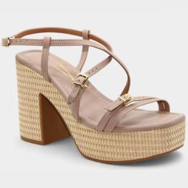 Imagem de Sandália Anabela Vizzano Salto Grosso   Feminino-Feminino