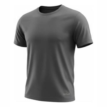 Imagem de Camiseta Dry Fit Trifield Slim Proteção Uv Treinos Academia, Grafite, 