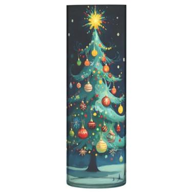 Imagem de Qilmy Vaso de árvore de Natal e estrelas para flores, vaso de belas artes, decoração de casa para escritório, sala de jantar, sala de estar, casamento164