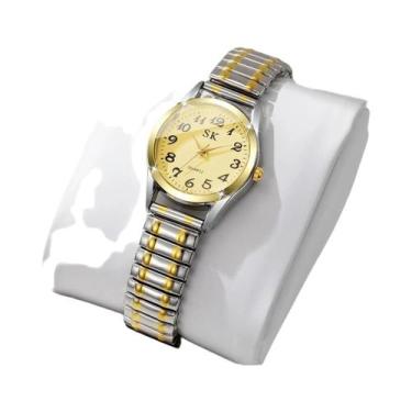 Imagem de Relógio De Quartzo Feminino Elegante Com Mostrador Pequeno E Pulseira 