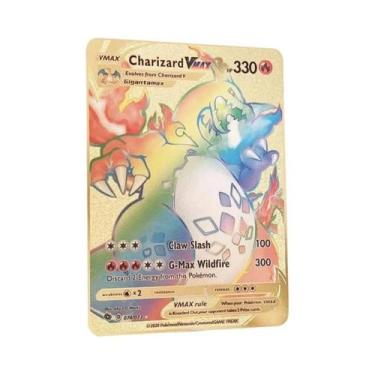 Imagem de Cartão Metálico Pokémon De 10.000 Pontos Arceus Charizard Mewtwo Vmax 
