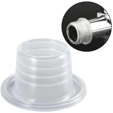 Imagem de Pacote 4 Buchas Veda Rosca Silicone Transparente Torneira - Firlon