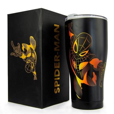 Imagem de Copo Térmico Inox 900ml Homem Aranha Oficial Marvel-Unissex