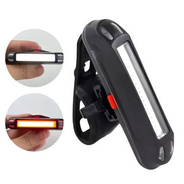 Imagem de Lanterna Refletor Led Traseiro Bike Bicicleta Recarregável Usb 100 Lumens-Unissex