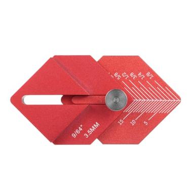 Imagem de Régua de Medição Marcenaria Usinada por CNC Ferramenta Múltipla Carpintaria Acabamento para Medir e Marcar Deslocamentos Curtos Trabalho