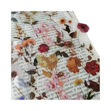 Imagem de Adesivos De Flores De Plantas Naturais 40 Peças JIANQI Material PET Tr