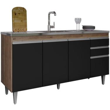 Imagem de Balcão de Pia para Cozinha 150 cm 4 Portas Lyan