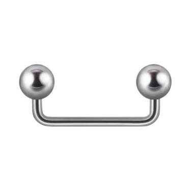 Imagem de Piercing Dermal De Titânio 14G Com Dupla Esfera E Cone Rosqueado Inter