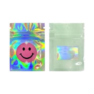 Imagem de 50 Sacos Ziplock Mylar Reutilizáveis 5x6cm, Impermeáveis E À Prova De 
