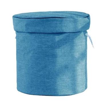 Imagem de Cesto Organizador Dobrável De Tecido Redondo Para Brinquedos Infantis,