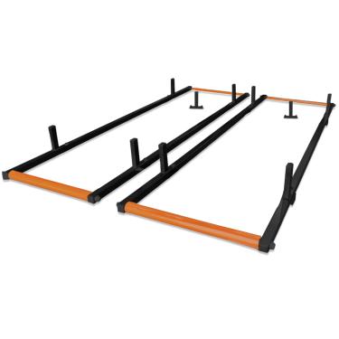 Imagem de Rack Suporte Porta Escada Rolete Sem Travessa Preto Gtnox