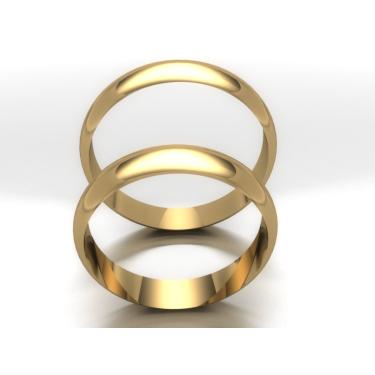 Imagem de Alianças Noivado E Casamento Tradicional18k 4mm E.imediata