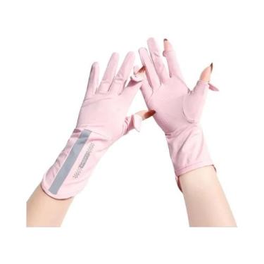 Imagem de Luvas Femininas De Verão Com Proteção Solar, Tela Sensível Ao Toque, F