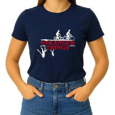 Imagem de Camiseta Camisa Adulto Feminina Masculina Algodão Série Stranger Thing