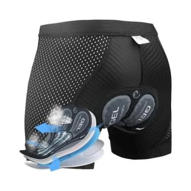 Imagem de Shorts De Ciclismo Masculinos Com Almofada De Gel 5D Respirável, Antid