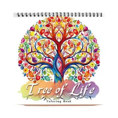 Imagem de Livro De Colorir Para Adultos 30 Folhas 8.3x8.3 Polegadas Papel Grosso