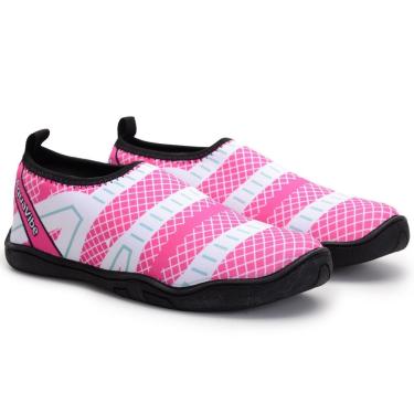 Imagem de Sapatilha Feminina Aquatica de Neoprene Rosa Esportiva Hibrida Nautica Antiderrapante Exclusiva-Feminino