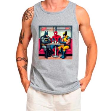 Imagem de Camiseta batman super herói camisa regata masculina lançamento 01 - DE