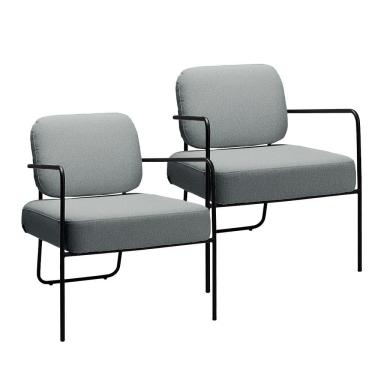 Imagem de Kit 2 Poltronas Katy Base em Ferro Movellu Home